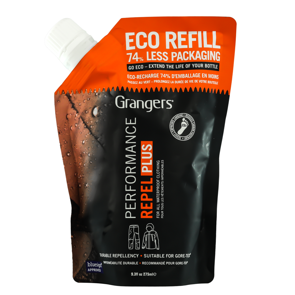 Grangers Performance Repel Plus Eco Refill navulzak 275 ml, PFAS-vrij impregneermiddel