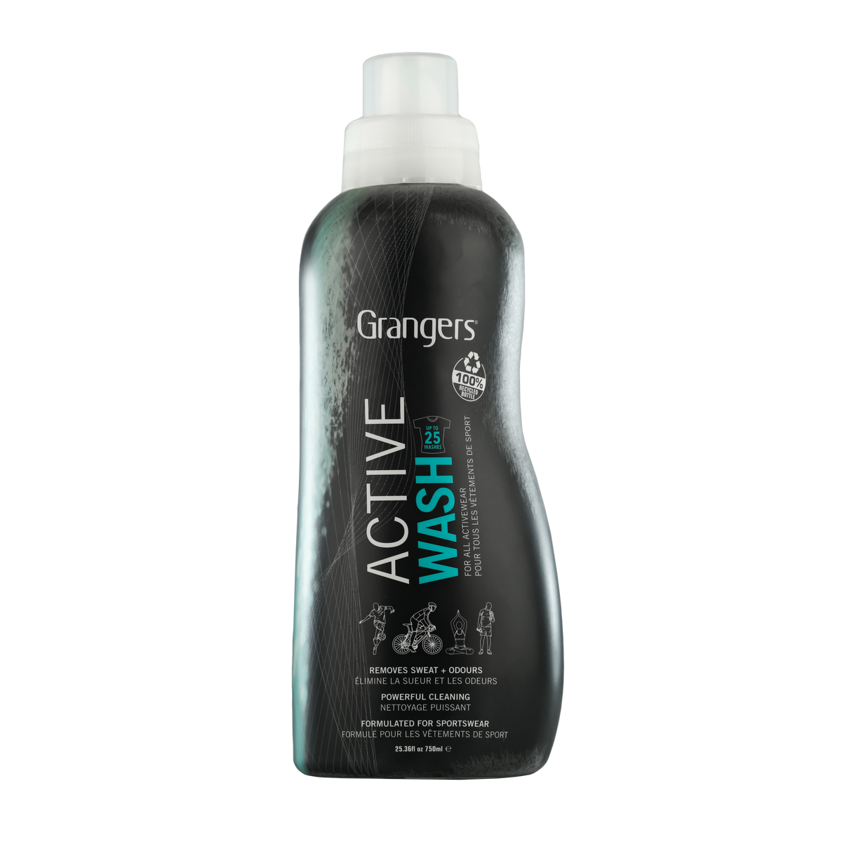 Grangers Active Wash 750 ml, wasmiddel tegen zweetgeur in sportkleding